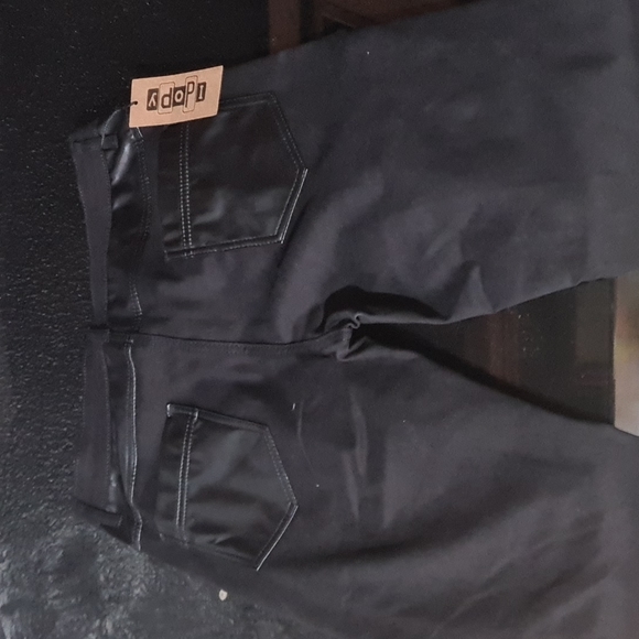 Black leather jeans - Picture 2 of 4